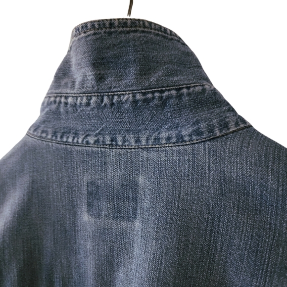 Vintage x 90s Versace Jean Couture Denim Button Down Shirt - Picture 14 of 14
